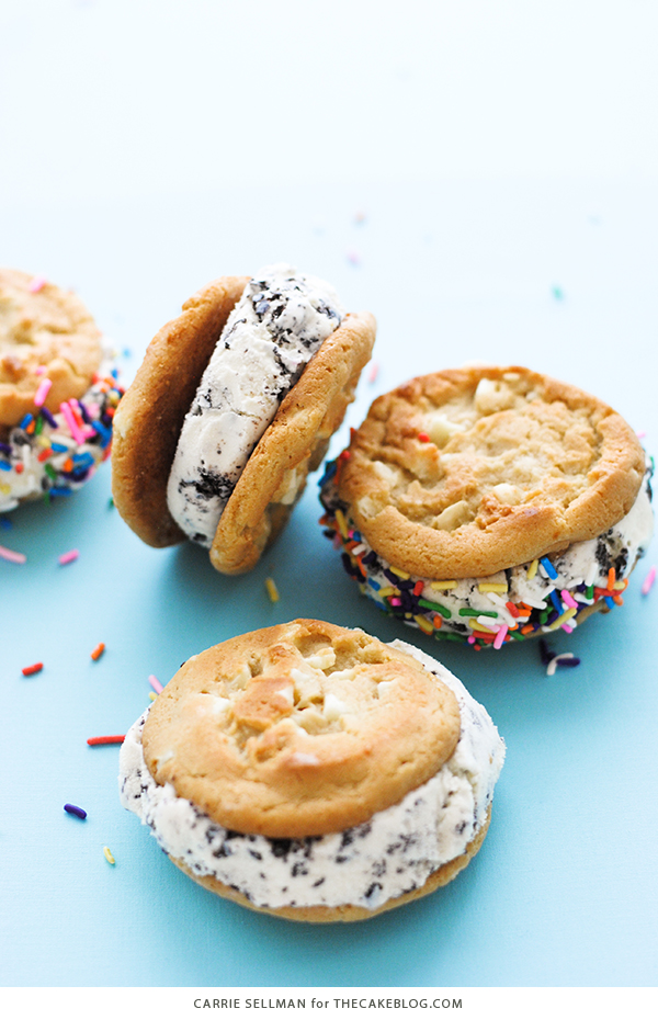 Warm Cookie Ice Cream Sandwich | Carrie Sellman for TheCakeBlog.com