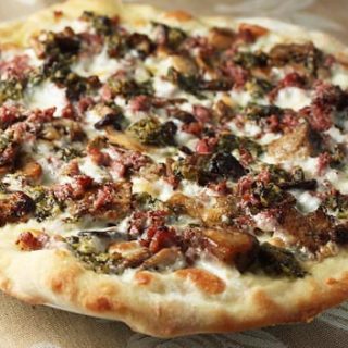 Porcini, Sausage, & Black Truffle Pizza