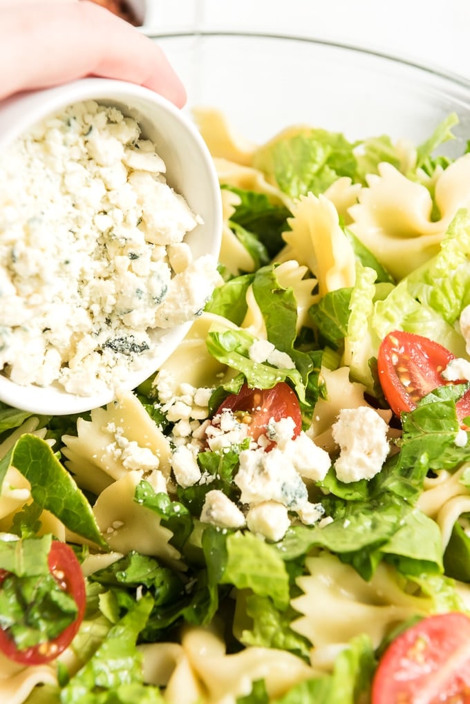 BLT pasta salad add cheese