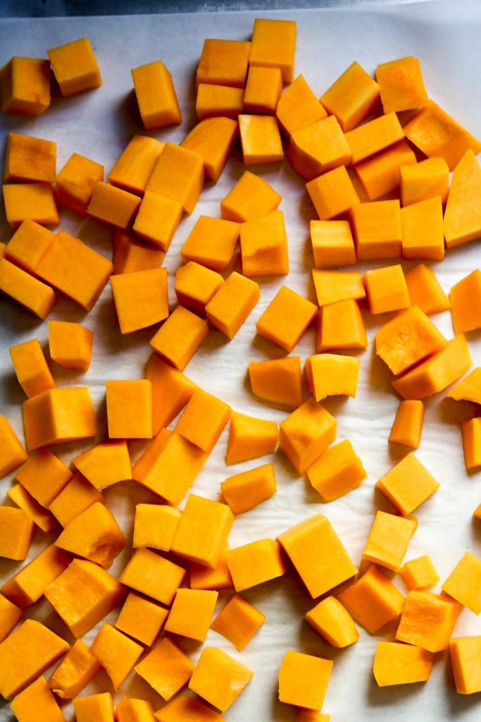 cubed butternut squash 