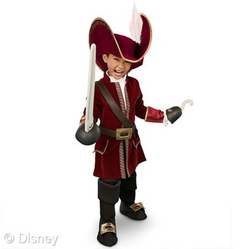 captain hook boys costume disney halloween