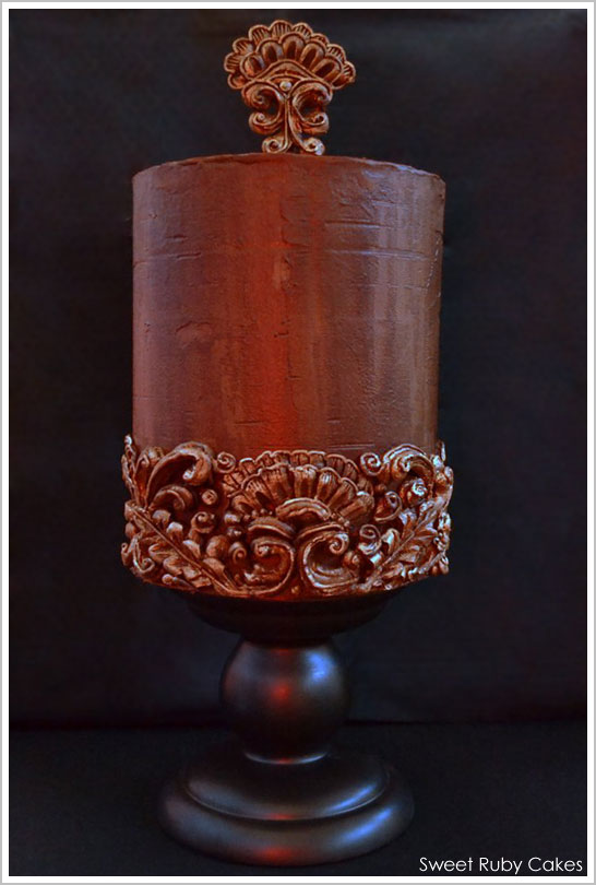 Carved Ganache by Sweet Ruby Cakes  |  TheCakeBlog.com