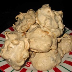 Chewy Chai Meringue Cookies