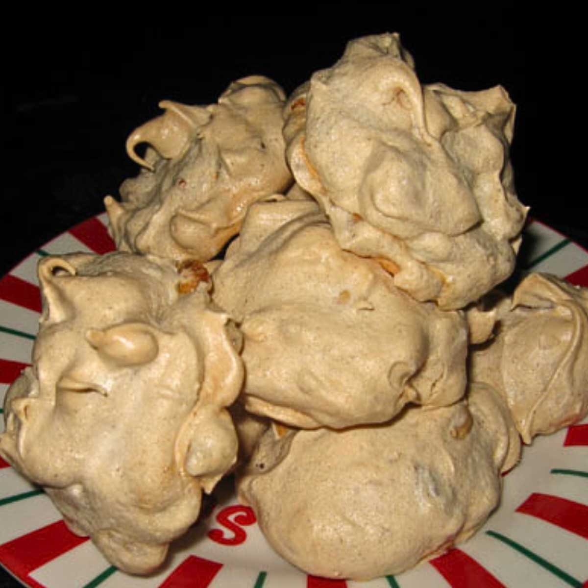 Chewy Chai Meringue Cookies