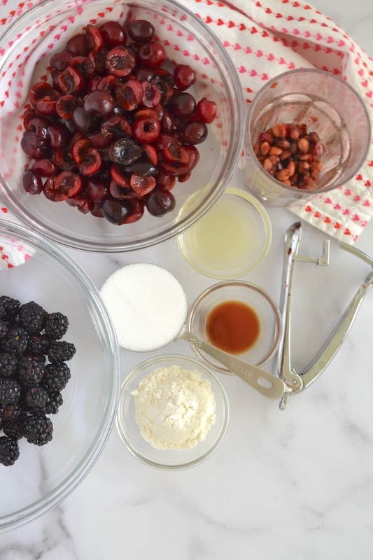 Blackberry Cherry pie