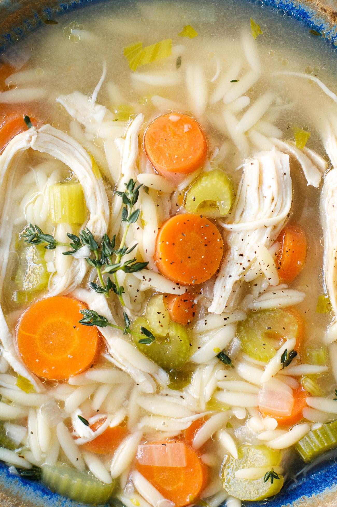 Pressure Cooker Chicken Orzo Soup Recipe - This easy and delicious chicken orzo soup is a wonderfully healing and comforting family dinner.#PressureCooker #CrockPot #ChickenOrzoSoup