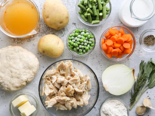 chicken pot pie ingredients