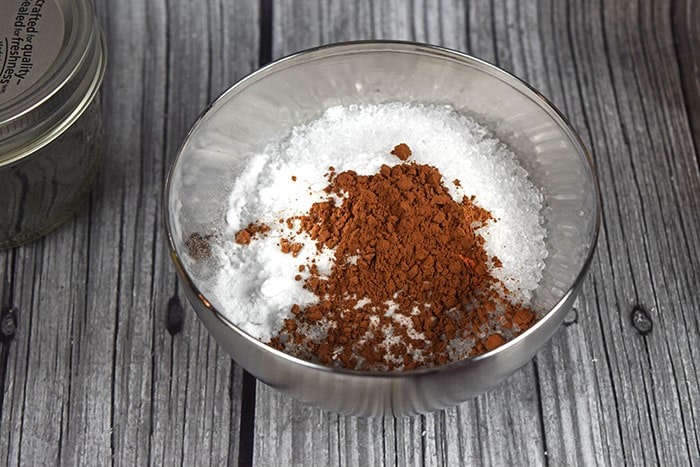 chocolate bath salts step1