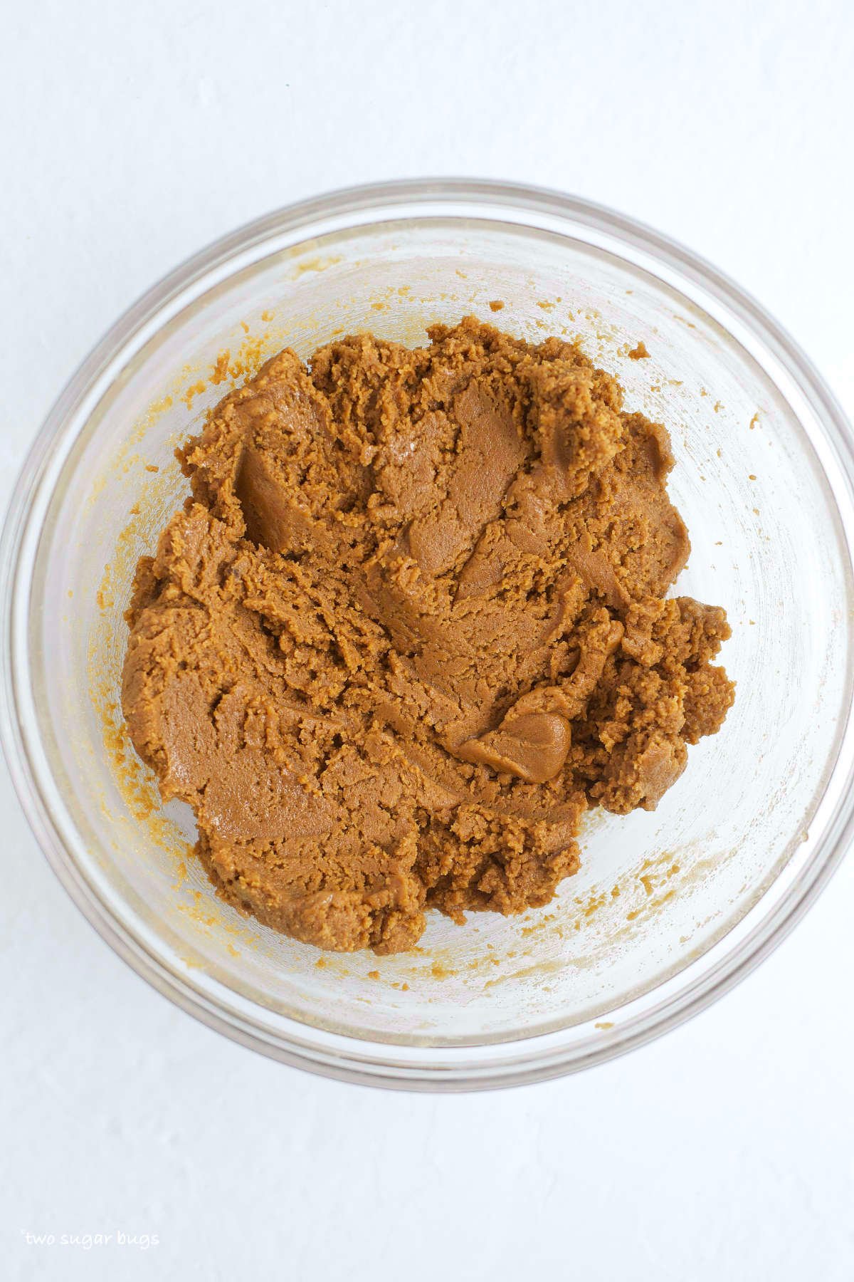 cookie butter cookie dough in a bowl