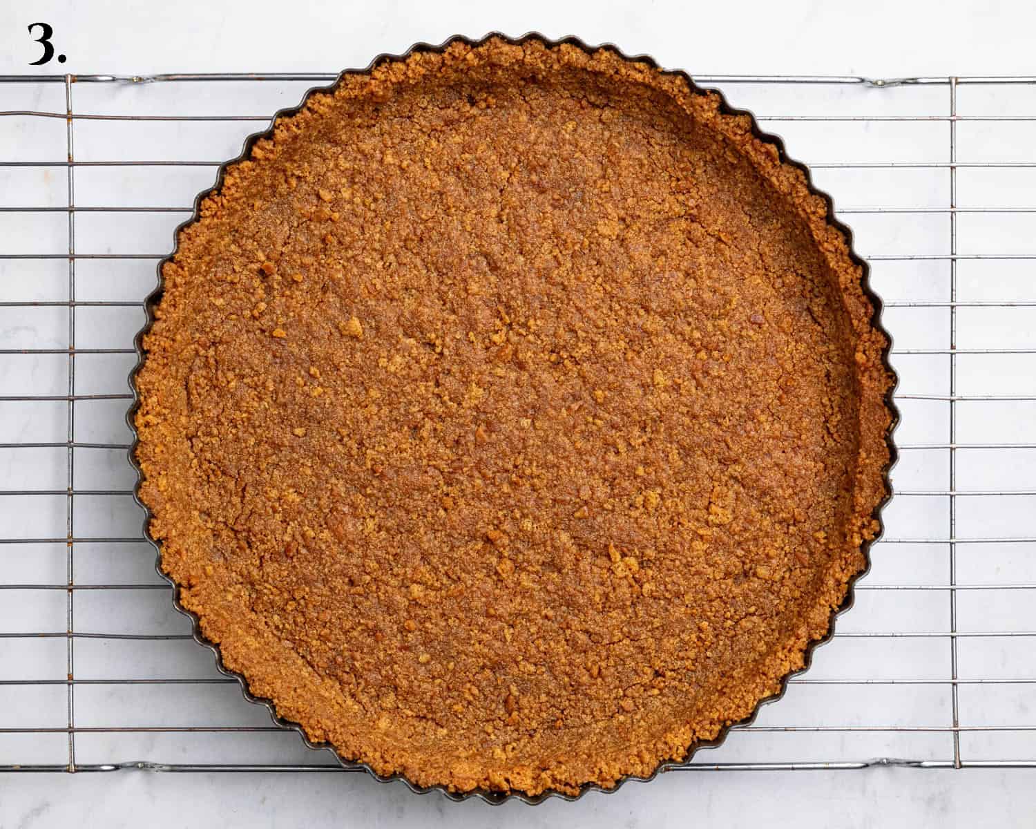 Step 3, the baked tart base.