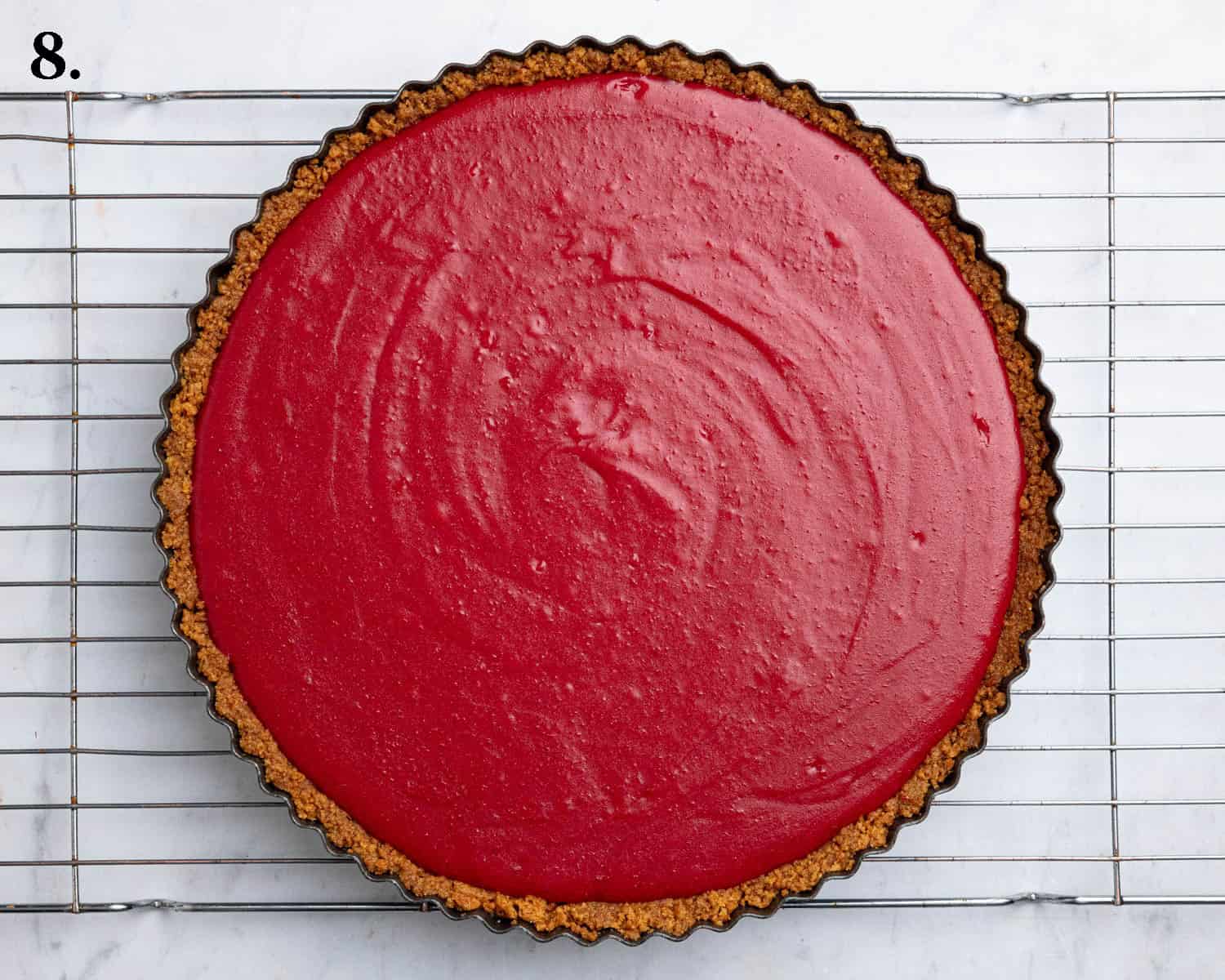 Step 8, the assembled tart.