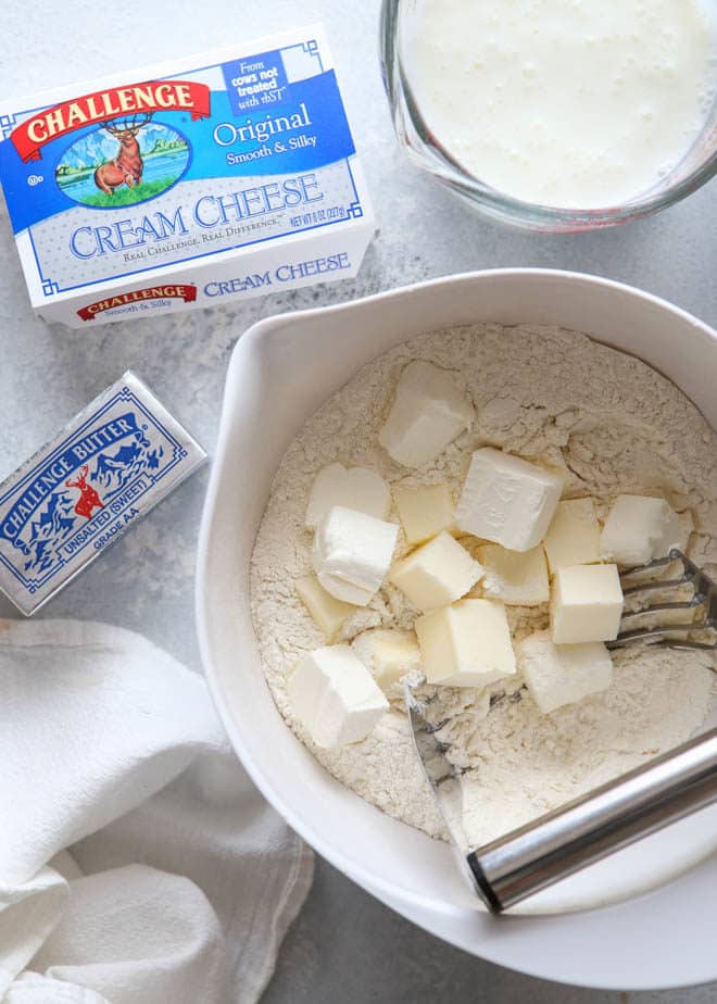 Cream cheese biscuits