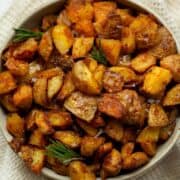 the crispiest oven-roasted potatoes with flakey sea salt