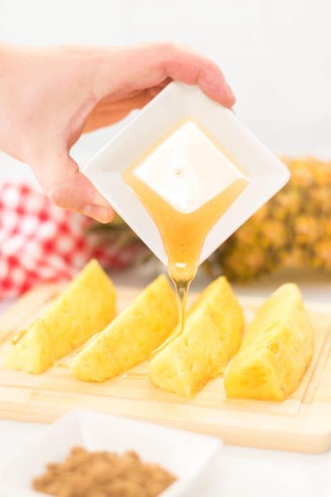 This Easy Grilled Pineapple Recipe can be made in just a few minutes using fresh pineapple, brown sugar and butter. It is the perfect recipe for grilling season!