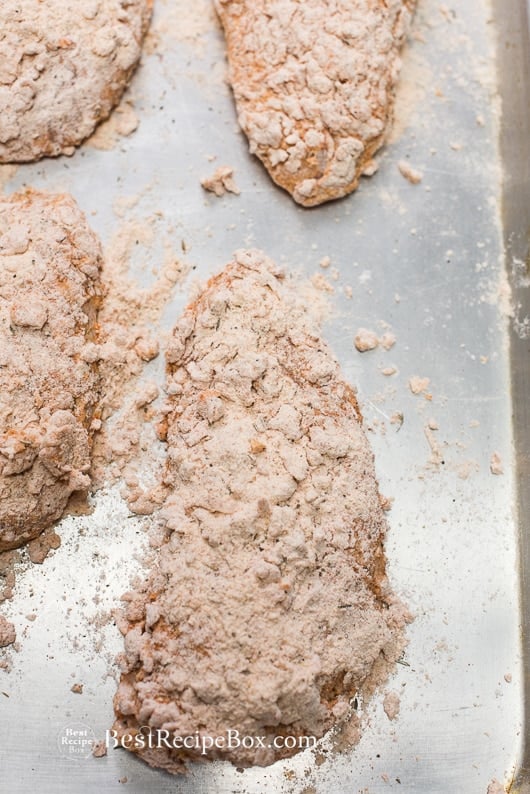 Fried Buttermilk Chicken Sandwich with Bacon & Cheddar step by step 