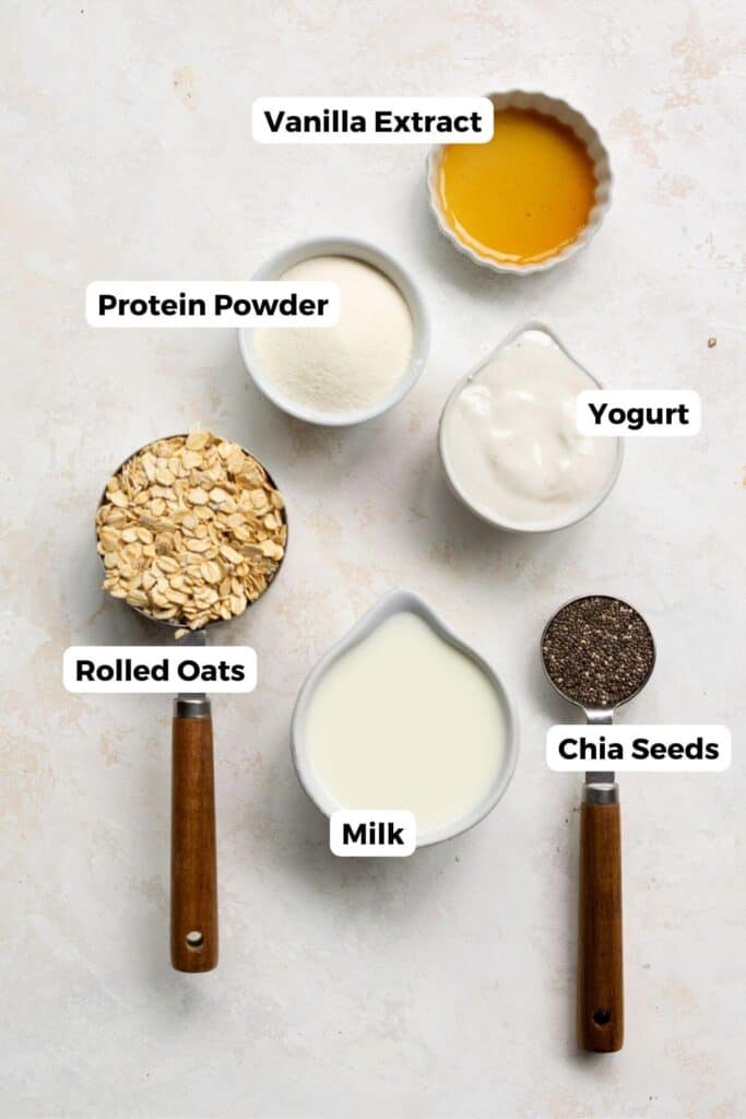 all ingredients in protein overnight oats
