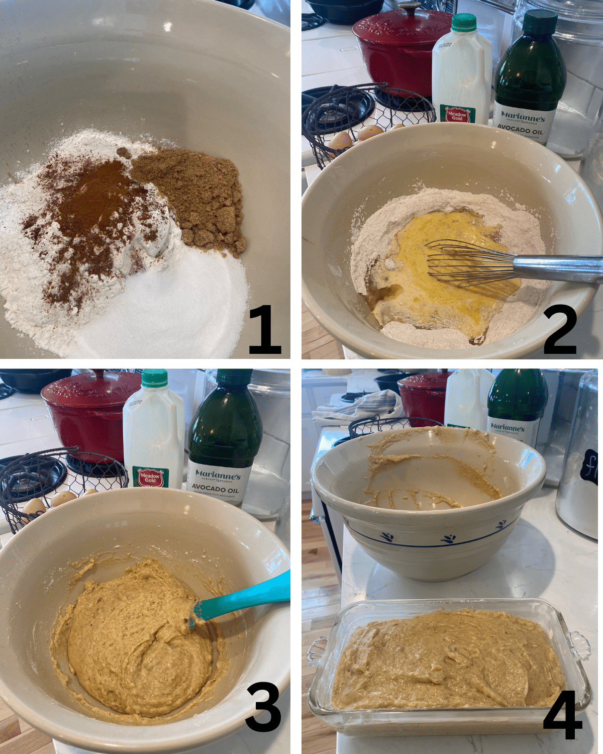 how to make eggnog bread first 4 steps with numbers