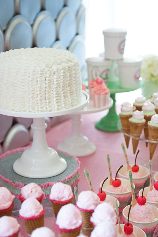 Ice Cream Party | styled by Deliciously Darling | TheCakeBlog.com