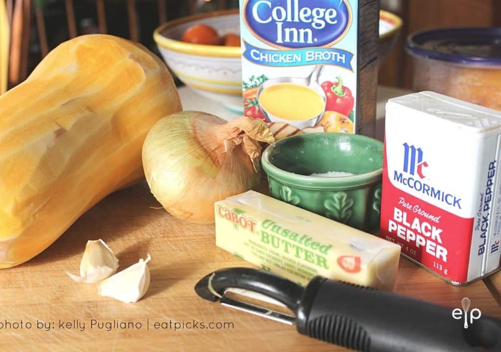 ingredients for easy squash soup