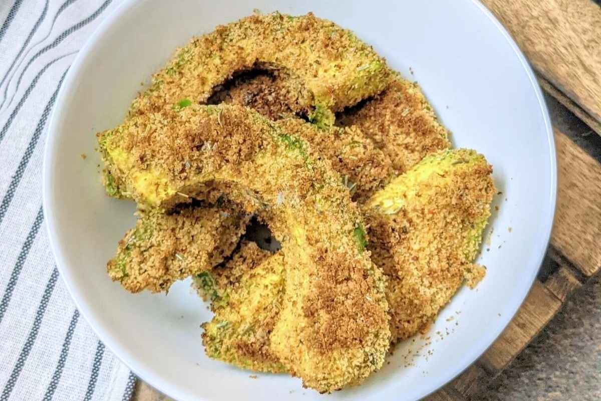 Avocado fries in a bowl
