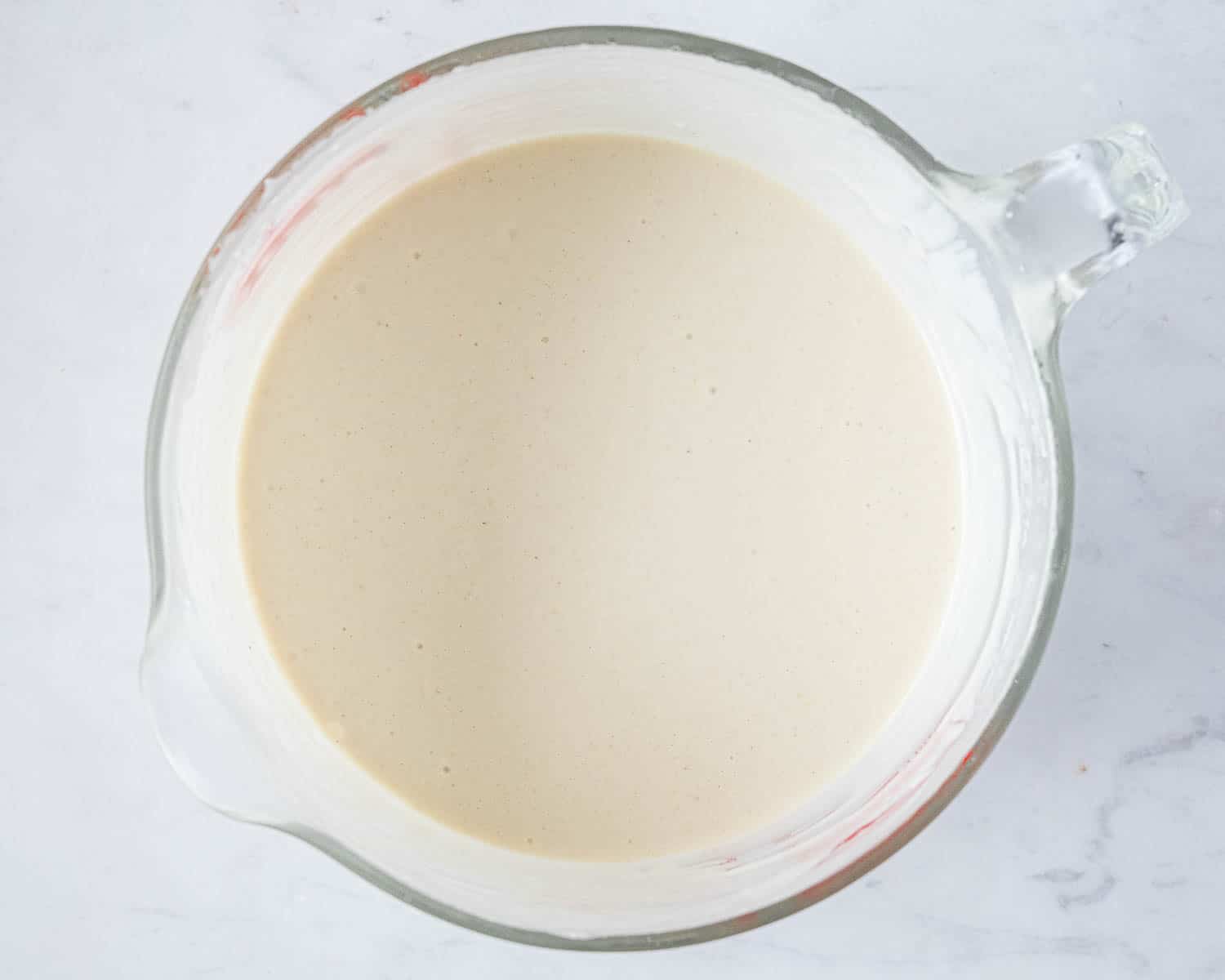 Step 3, the  blended ice cream base.