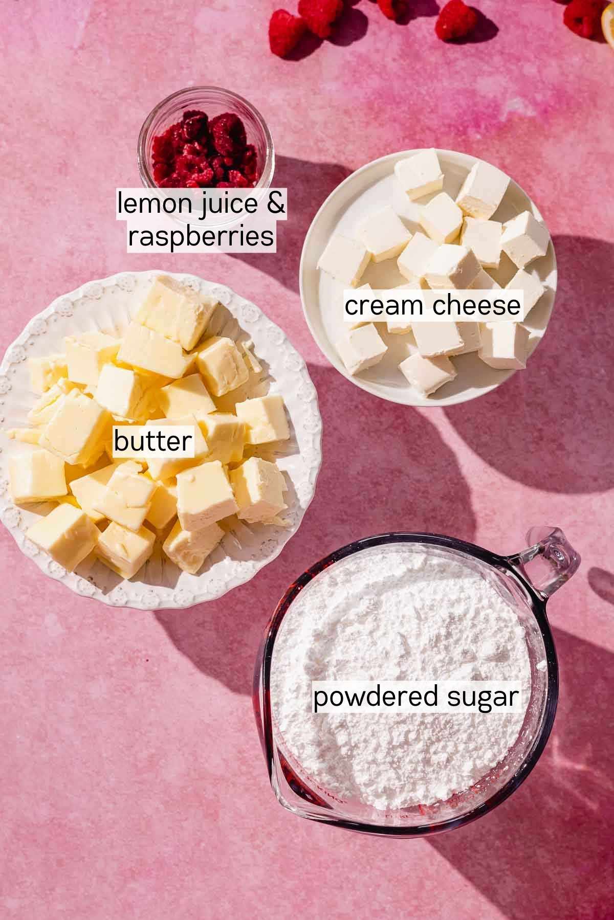 raspberry cream cheese frosting ingredients 