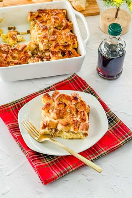 Overnight Maple Sausage French Toast Casserole