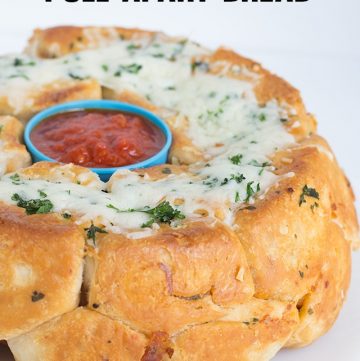 A savory pizza loaf presented on a plate.