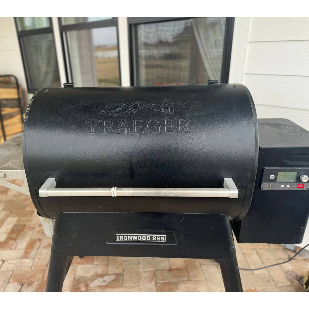 225 degree F preheated Traeger Smoker
