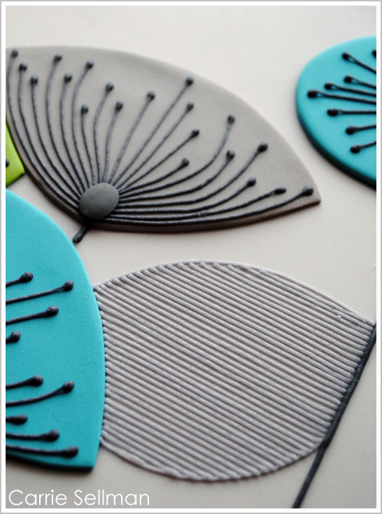 Retro Flower Cake by Carrie Sellman for BRIDES Magazine