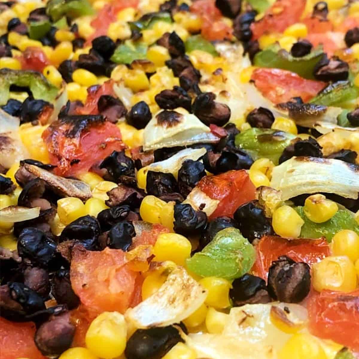 roasted vegetables for quesdaillas.