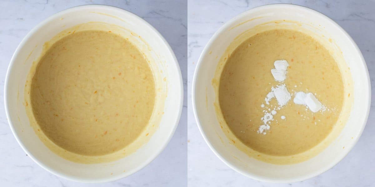 Step 2 - adding the raising agents