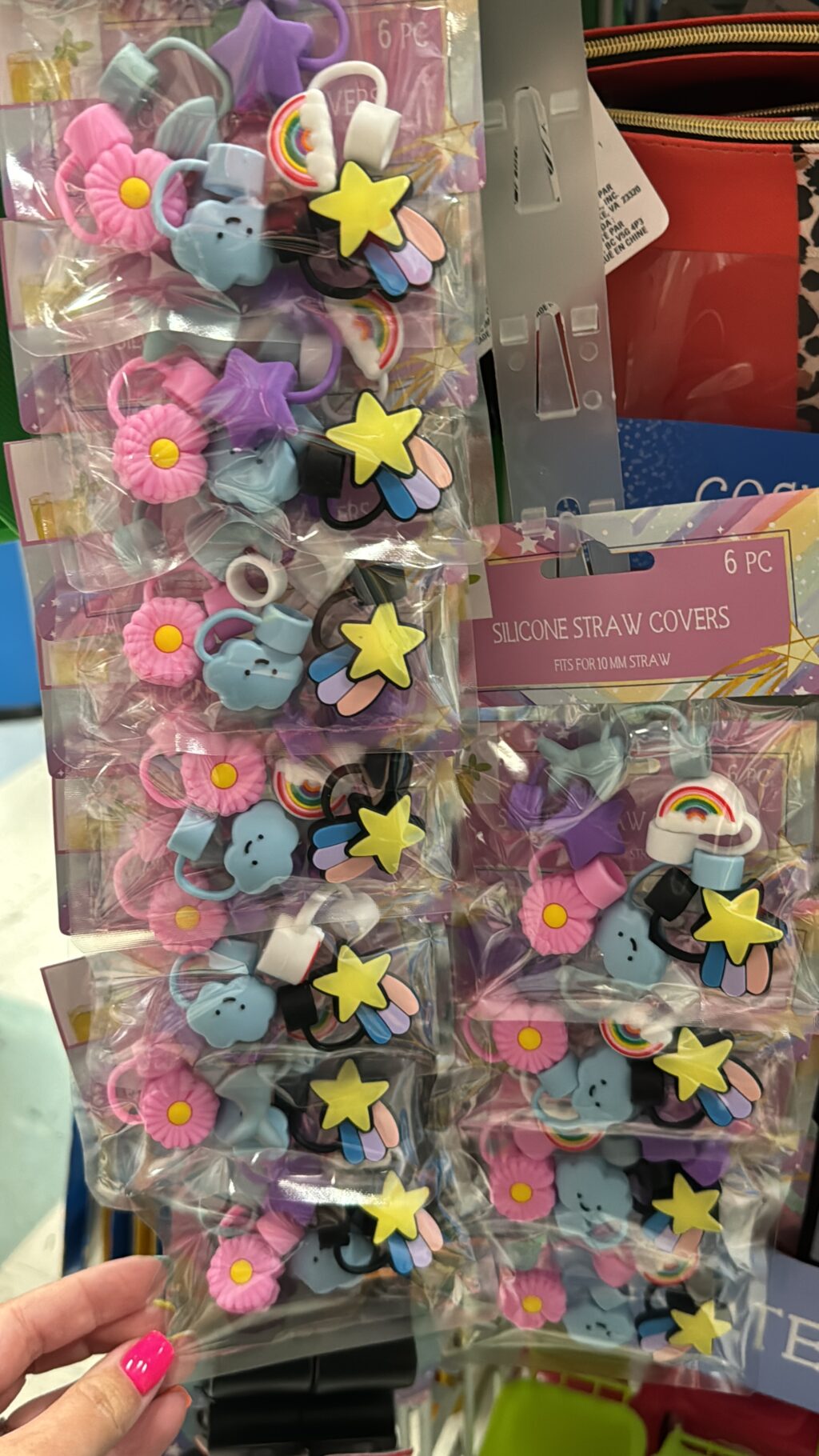 silicone straw toppers at dollar tree