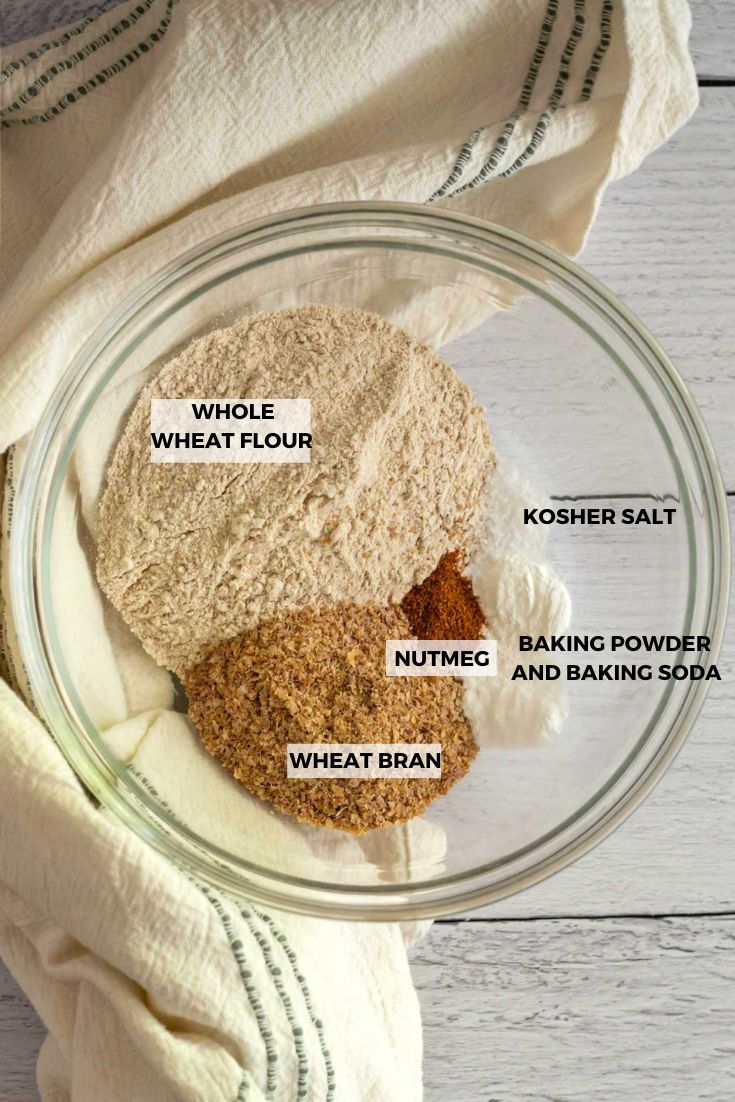 ingredients for small batch banana muffins