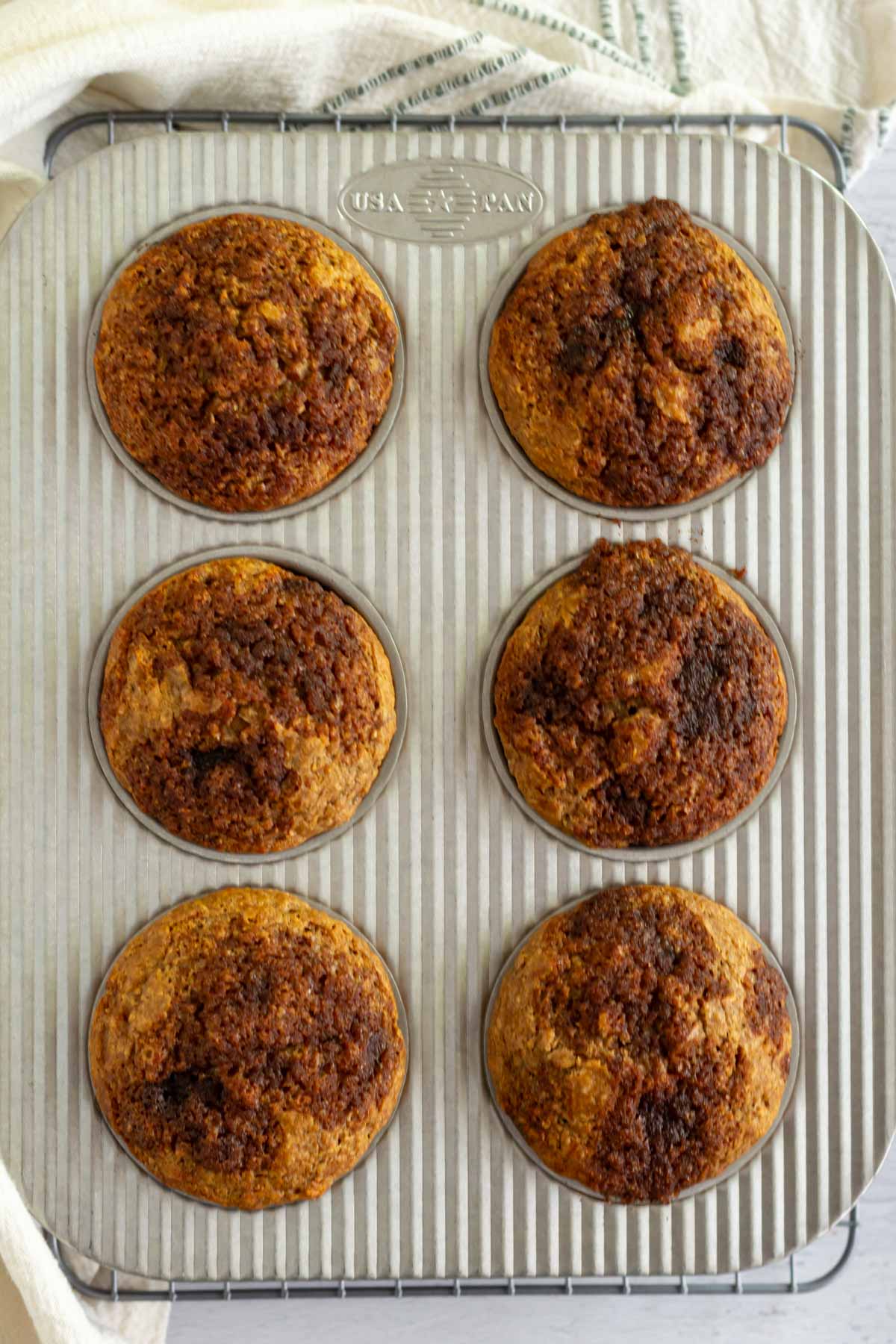 baked muffins in a muffin tin