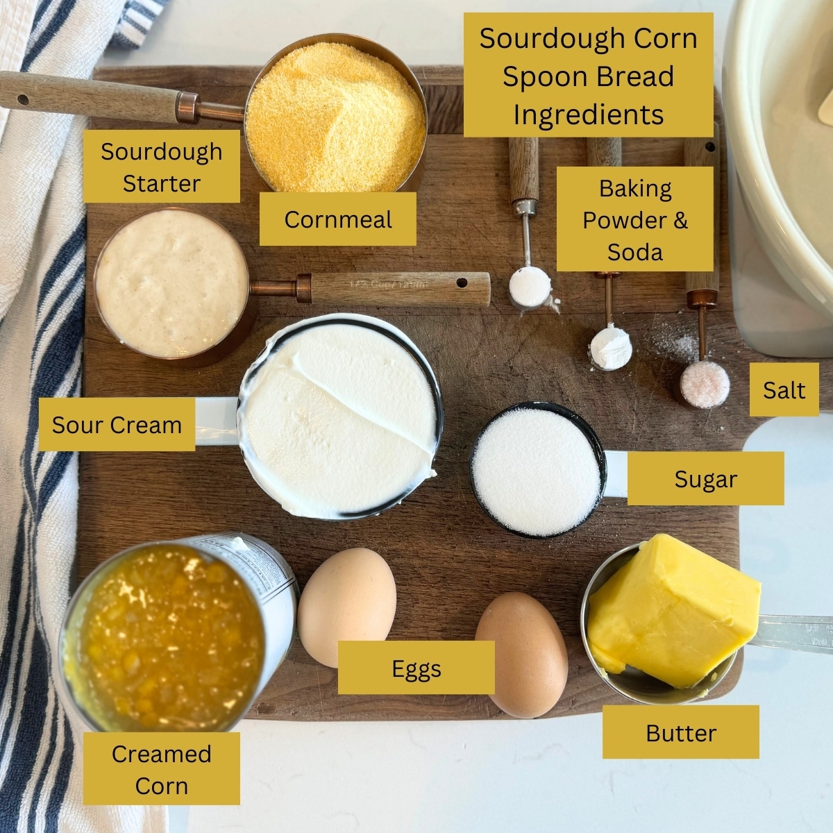sourdough corn spoon bread ingredients