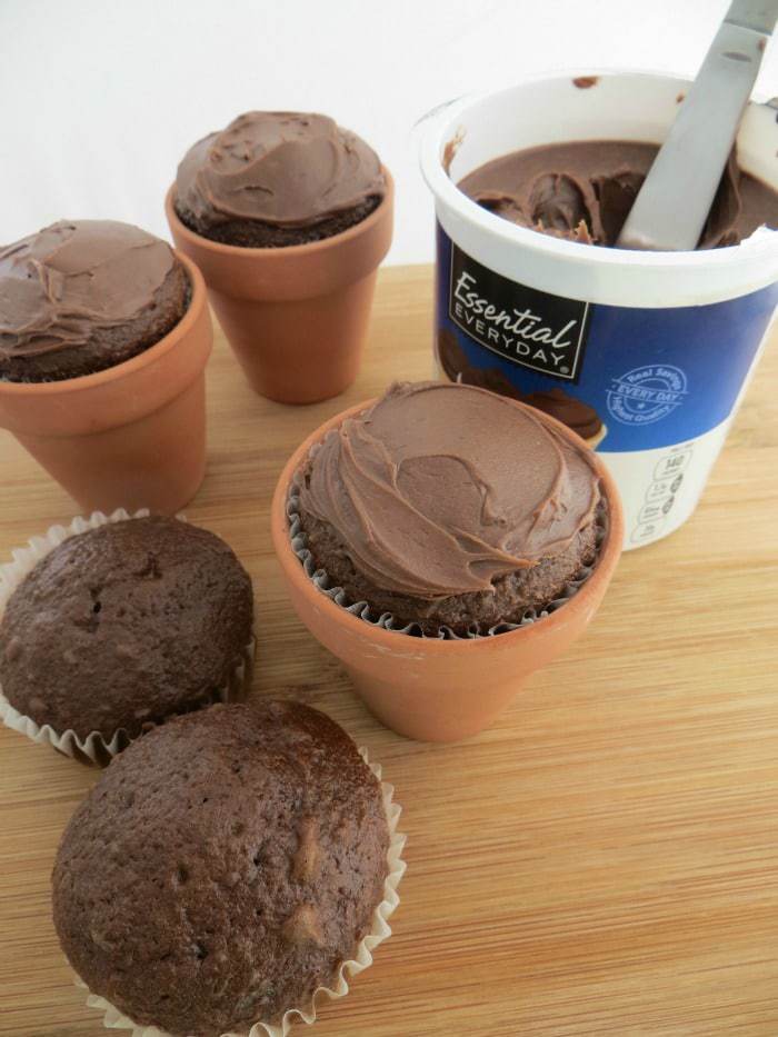 spring sprout cupcakes step1