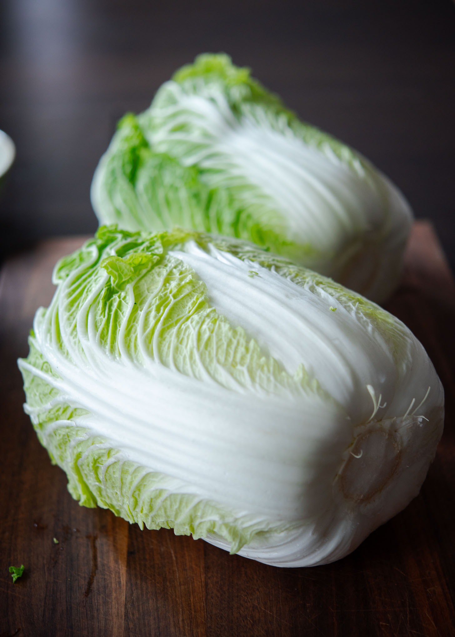 Whole napa cabbage kimchi for making kimjang.