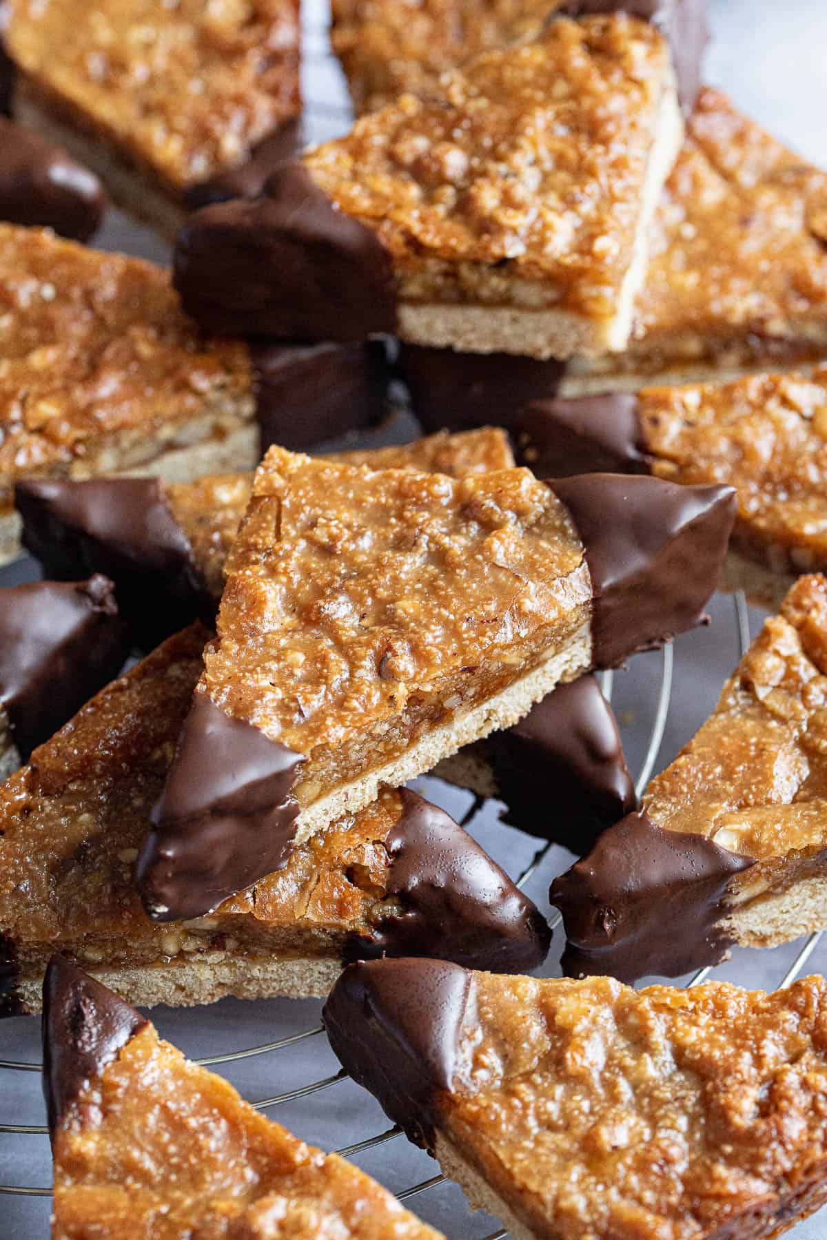 Close up of a vegan nut corner.