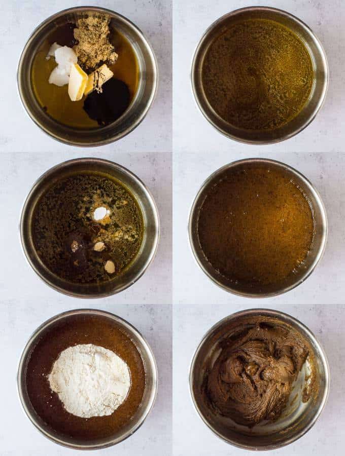 vegan gingerbread cookies step 1 - making the dough